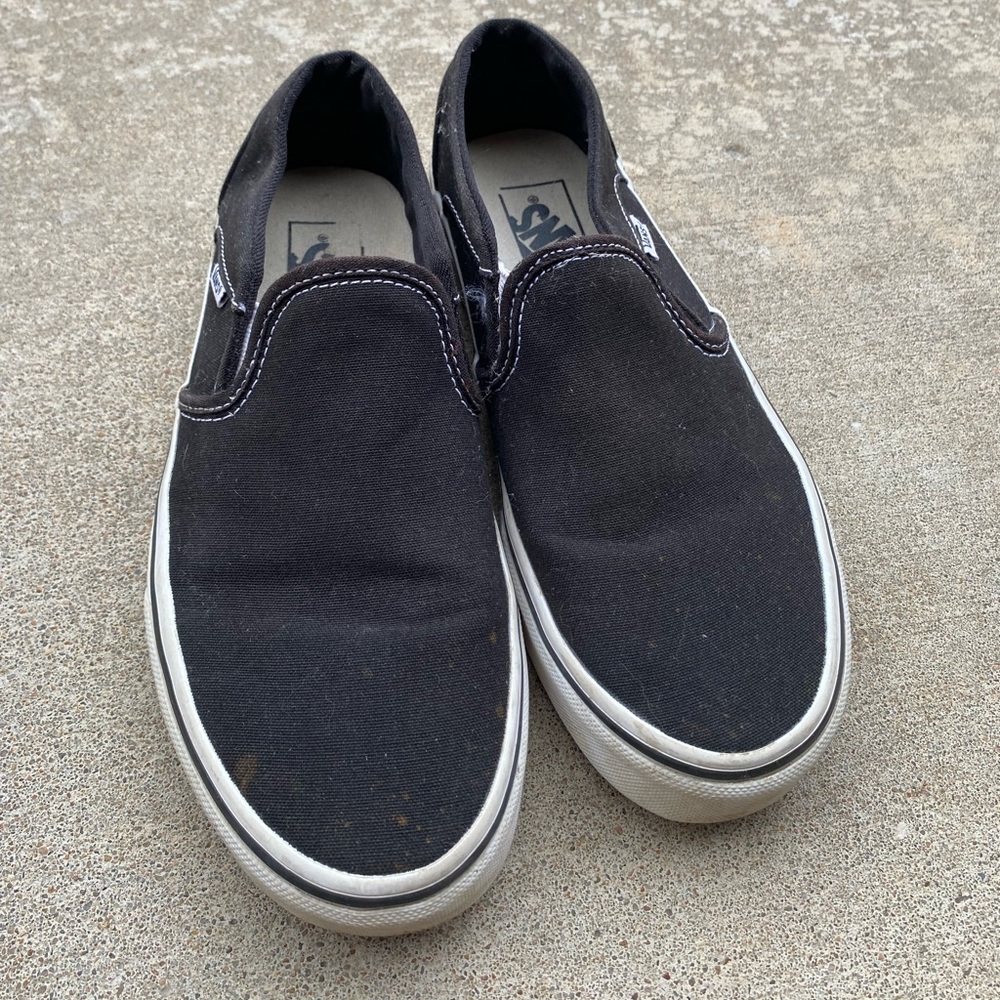 Vans (they need to be wiped down but they are hardly worn just have some dirt)